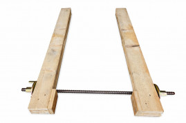 Sada bednění ztužujiciho věnce - bednící spínácí tyč 100 cm + 2x kulatá matice k bednění 100mm photo